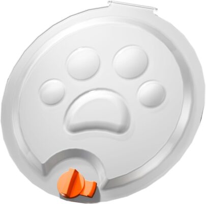 Eosarcu All Stainless Steel Cat Litter Box Top Round Lid Replacement